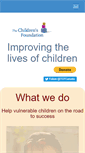 Mobile Screenshot of childrens-foundation.org