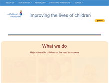 Tablet Screenshot of childrens-foundation.org